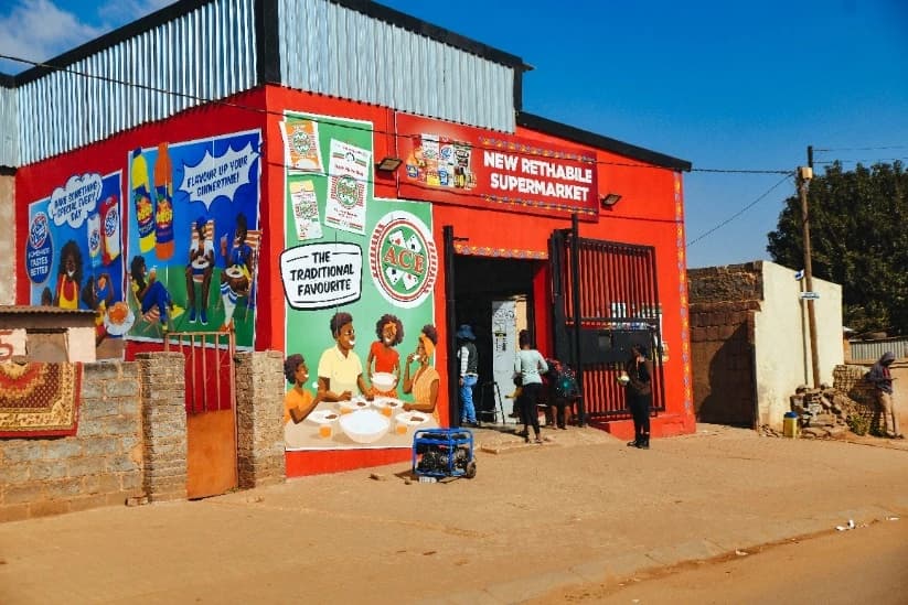 A South African spaza shop